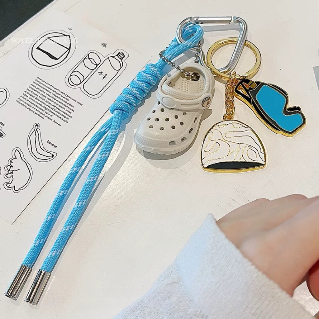 Mini Beach Vibes – Croc, Flipper & Towel Charm Set
