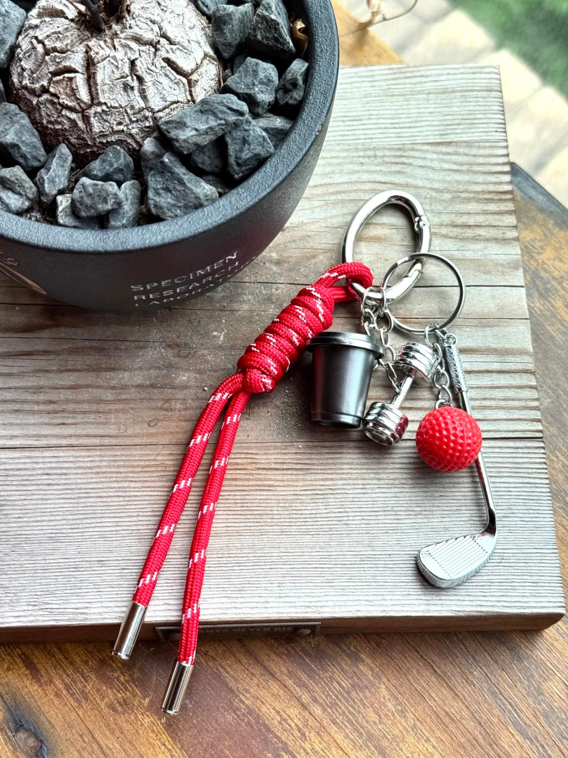 Golf Club Fitness Bag Charm