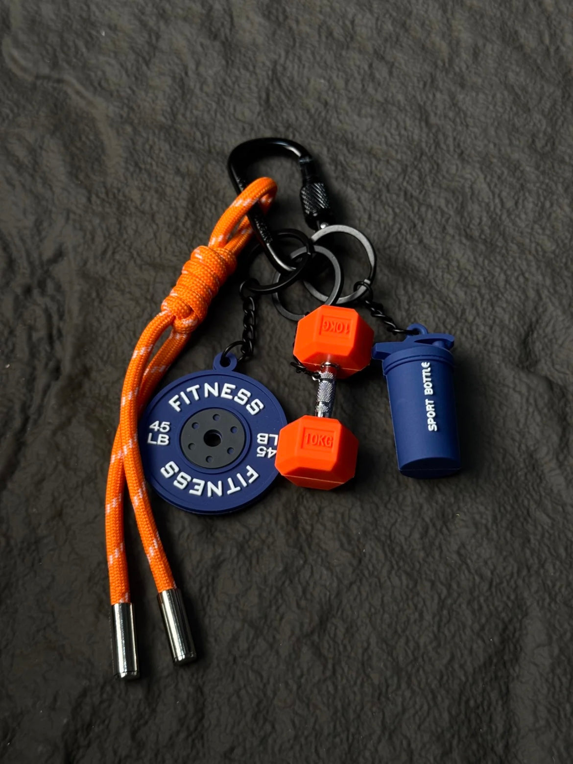 Colorful Dumbbell Bag Charm