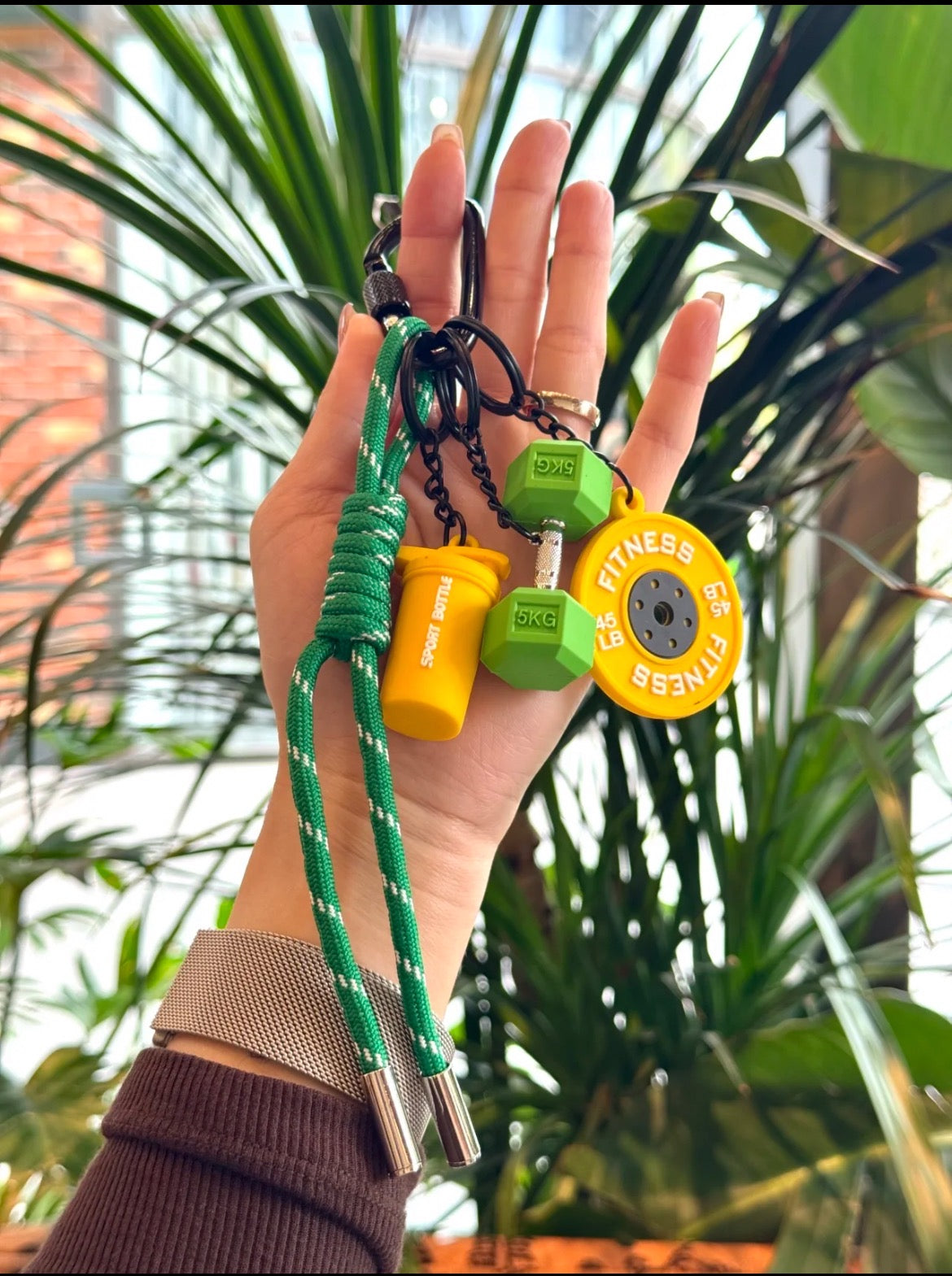 Colorful Dumbbell Bag Charm