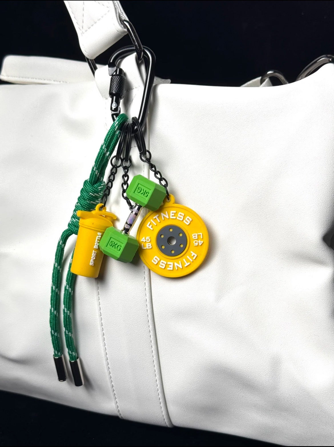 Colorful Dumbbell Bag Charm