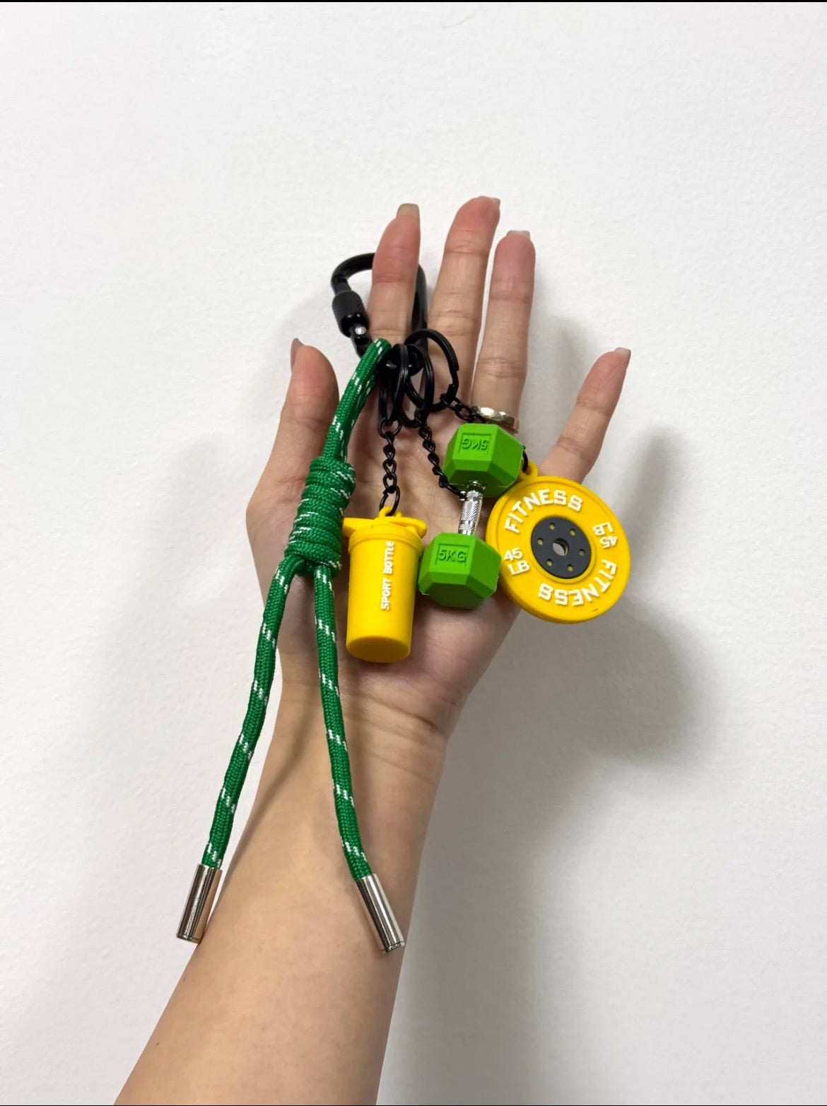 Colorful Dumbbell Bag Charm