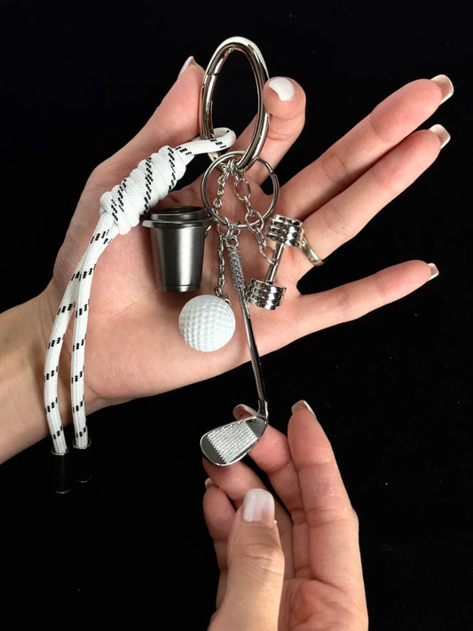 Golf Club Fitness Bag Charm