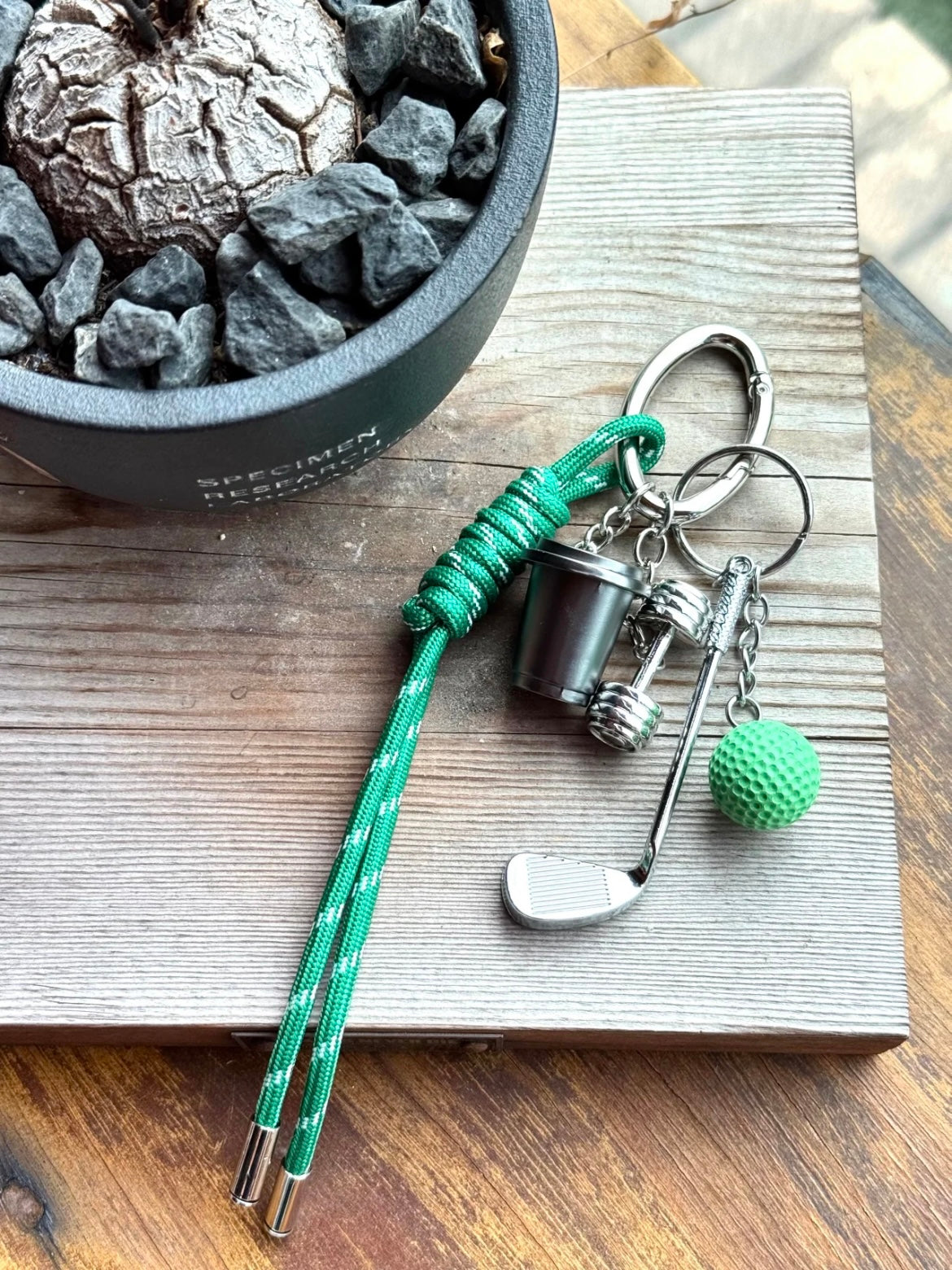 Golf Club Fitness Bag Charm