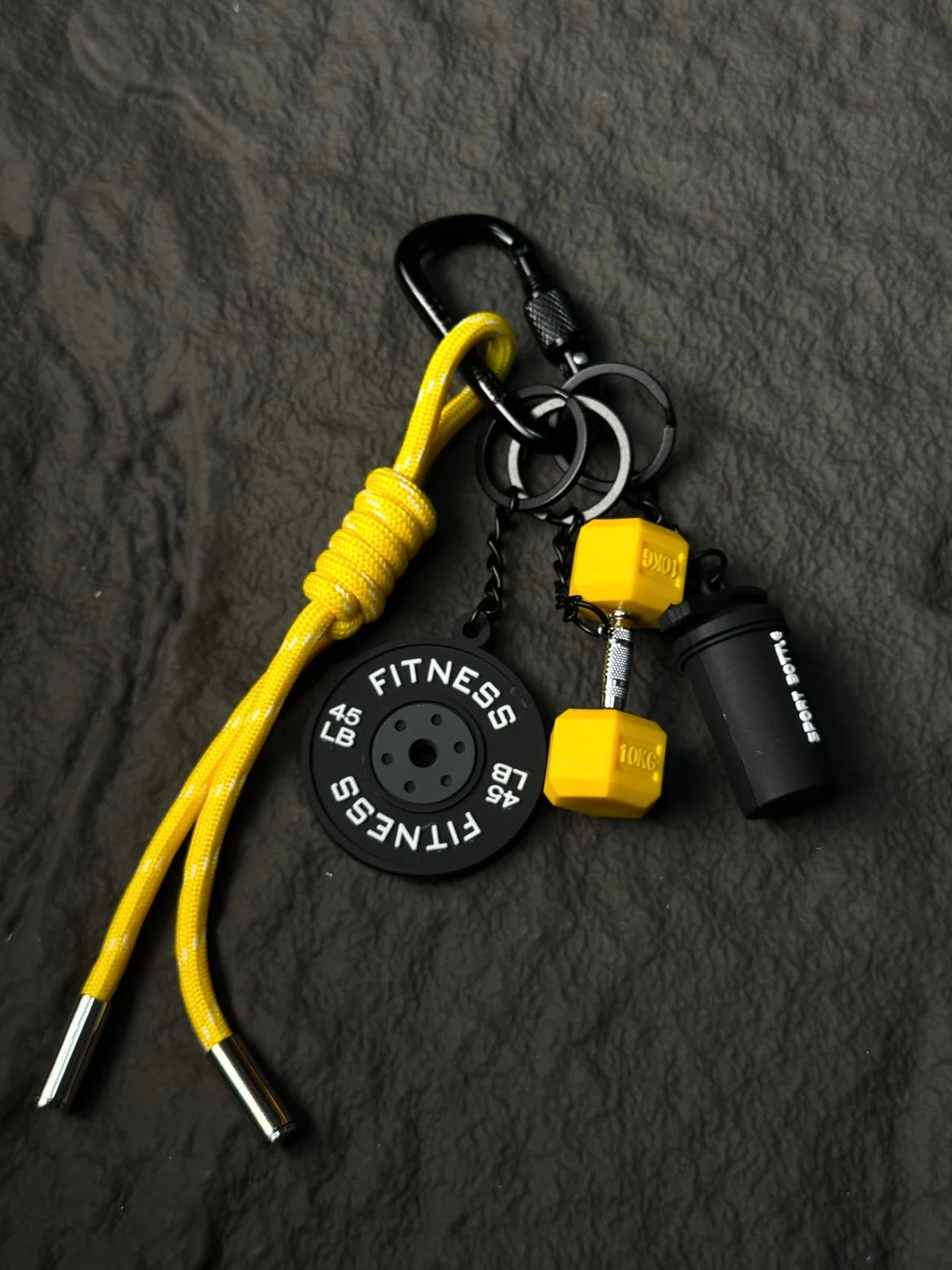Colorful Dumbbell Bag Charm