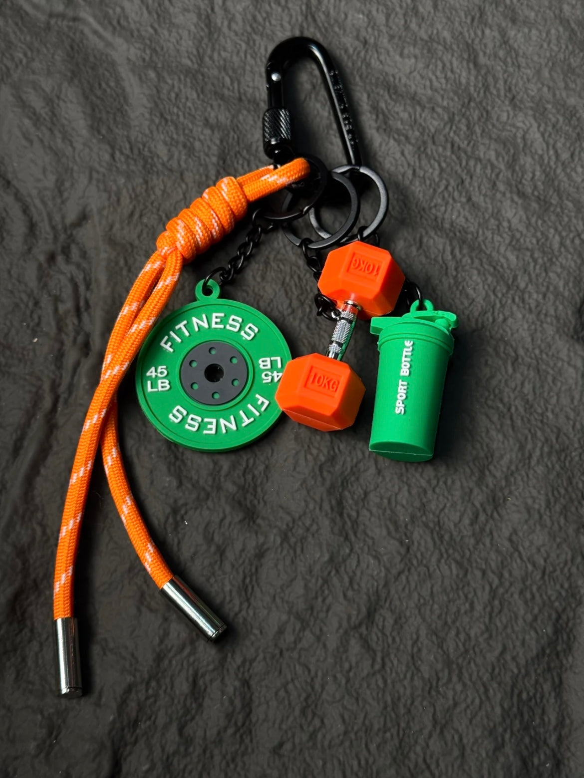 Colorful Dumbbell Bag Charm