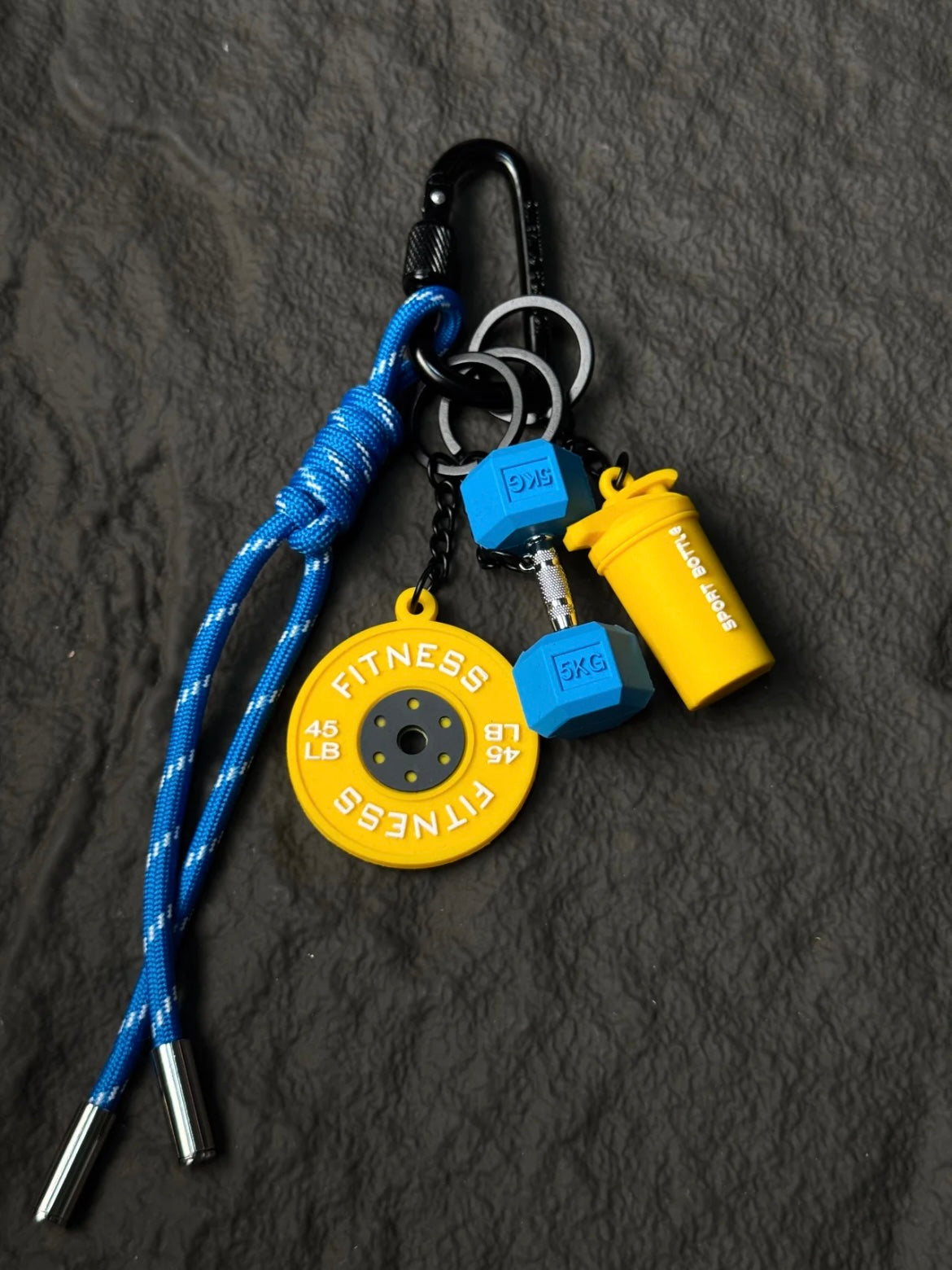 Colorful Dumbbell Bag Charm
