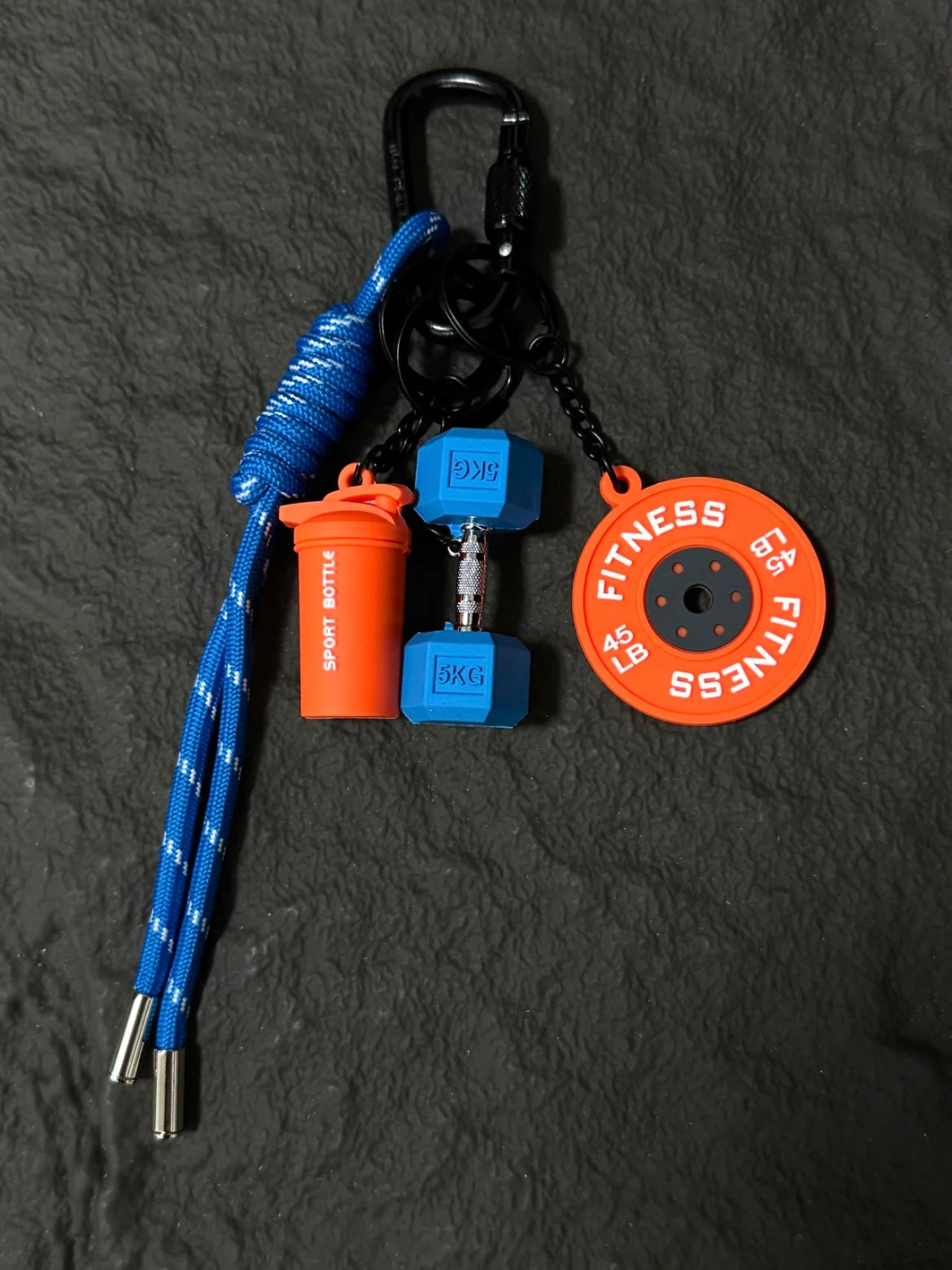 Colorful Dumbbell Bag Charm