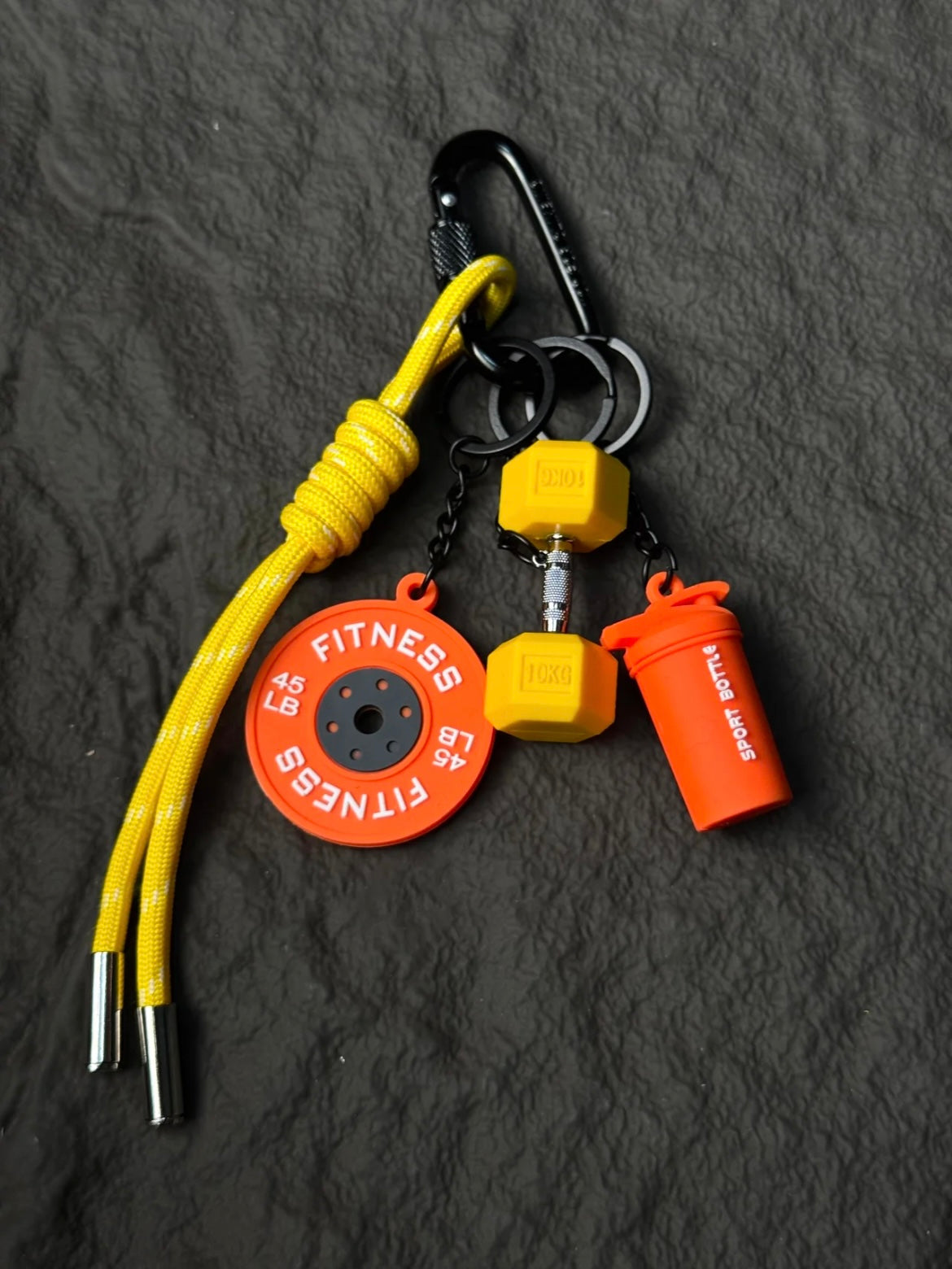 Colorful Dumbbell Bag Charm