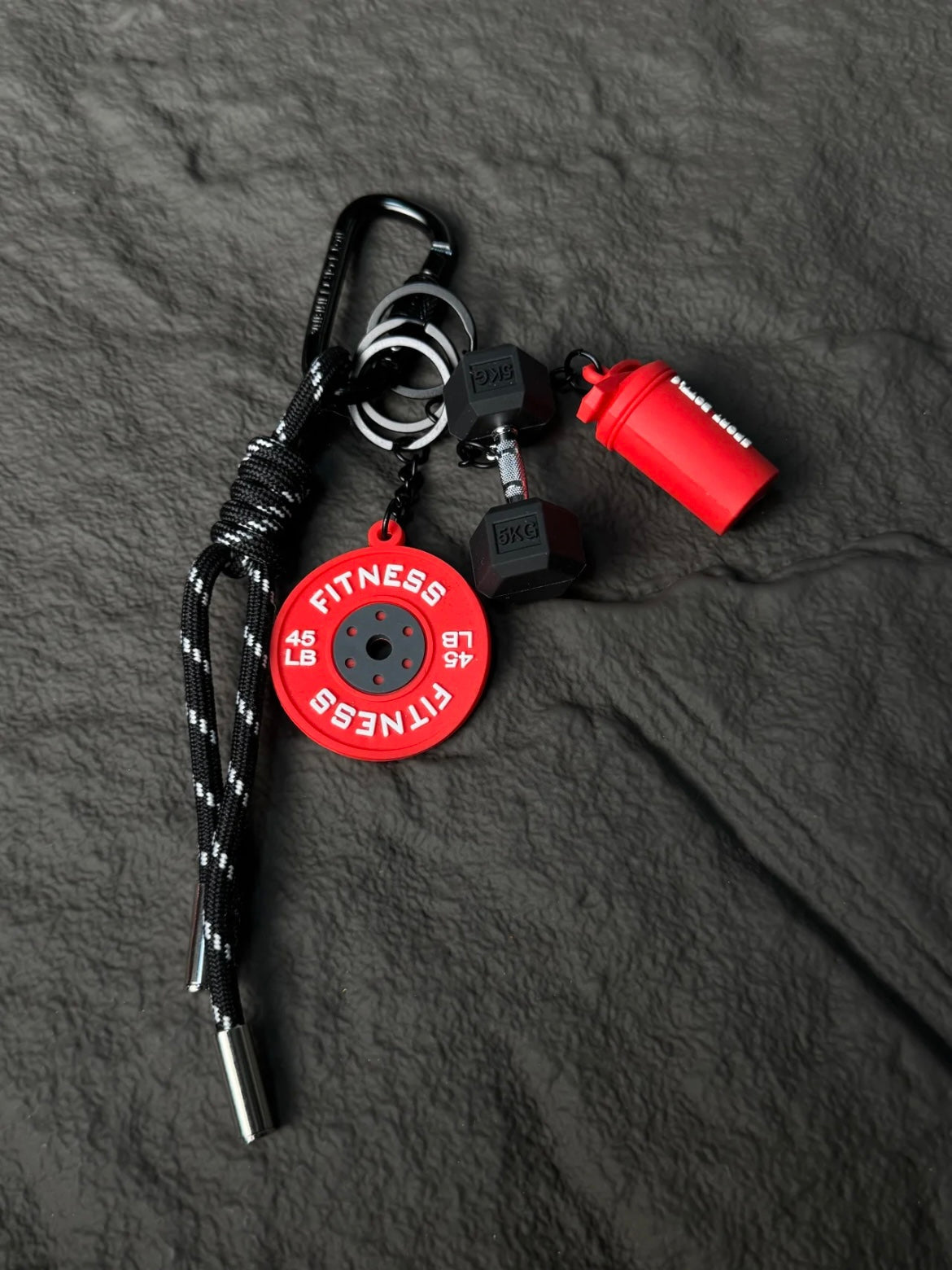 Colorful Dumbbell Bag Charm