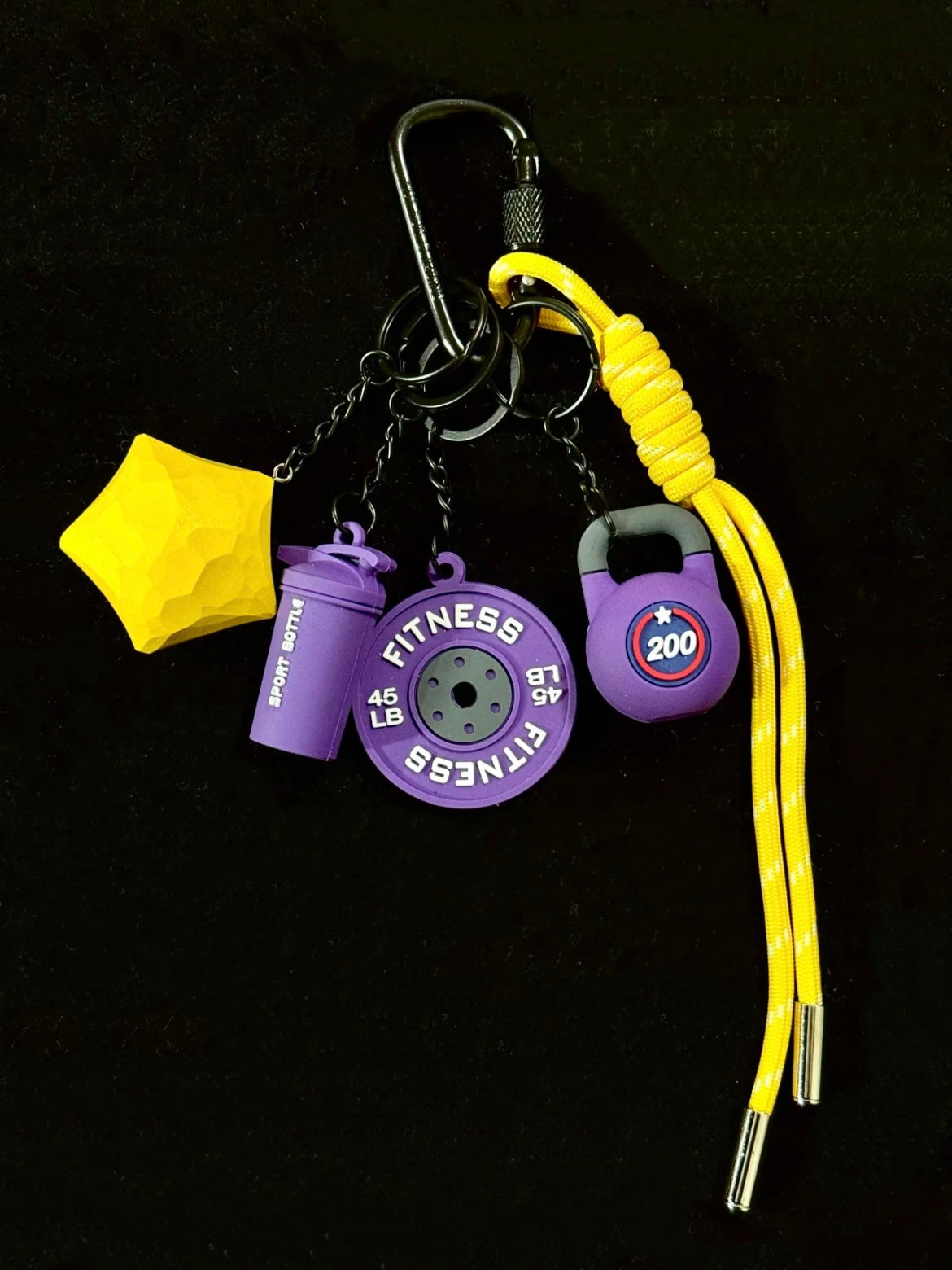Lucky Star Fitness Bag Charm